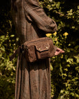 Waxed Cotton Waist Bag
