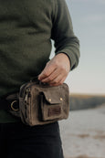 Waxed Cotton Waist Bag (seconds)