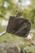 Waxed Cotton Snap Clip Treat Pouch