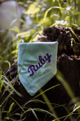 Linen Embroidered Name Neckerchief
