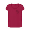 Cherry Two's Company Small Logo Scoop Neck T