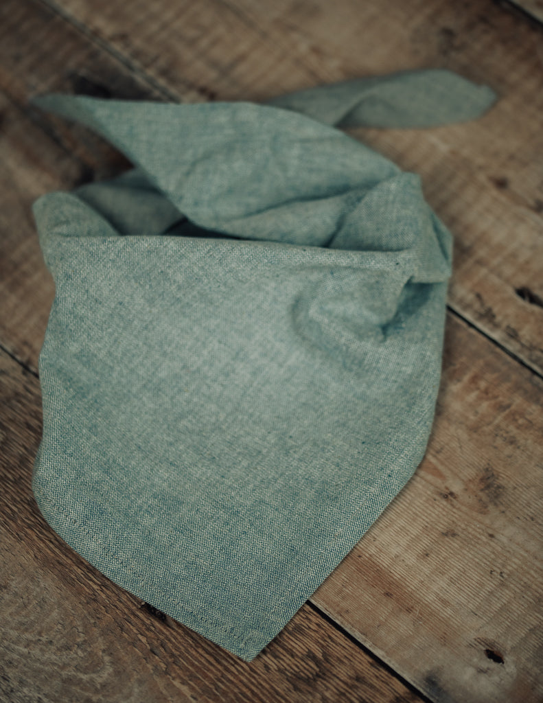 Powder Blue Linen Neckerchief