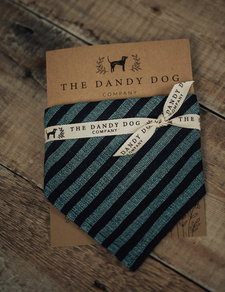 Navy/Sea Blue Seaside Stripe Bandana