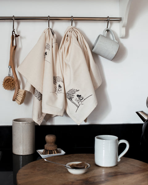 Organic Cotton Tea Towels (Two's Company)