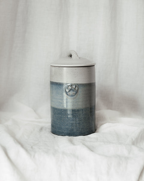 Hand made Pottery Treat Jars in Seascape Glaze