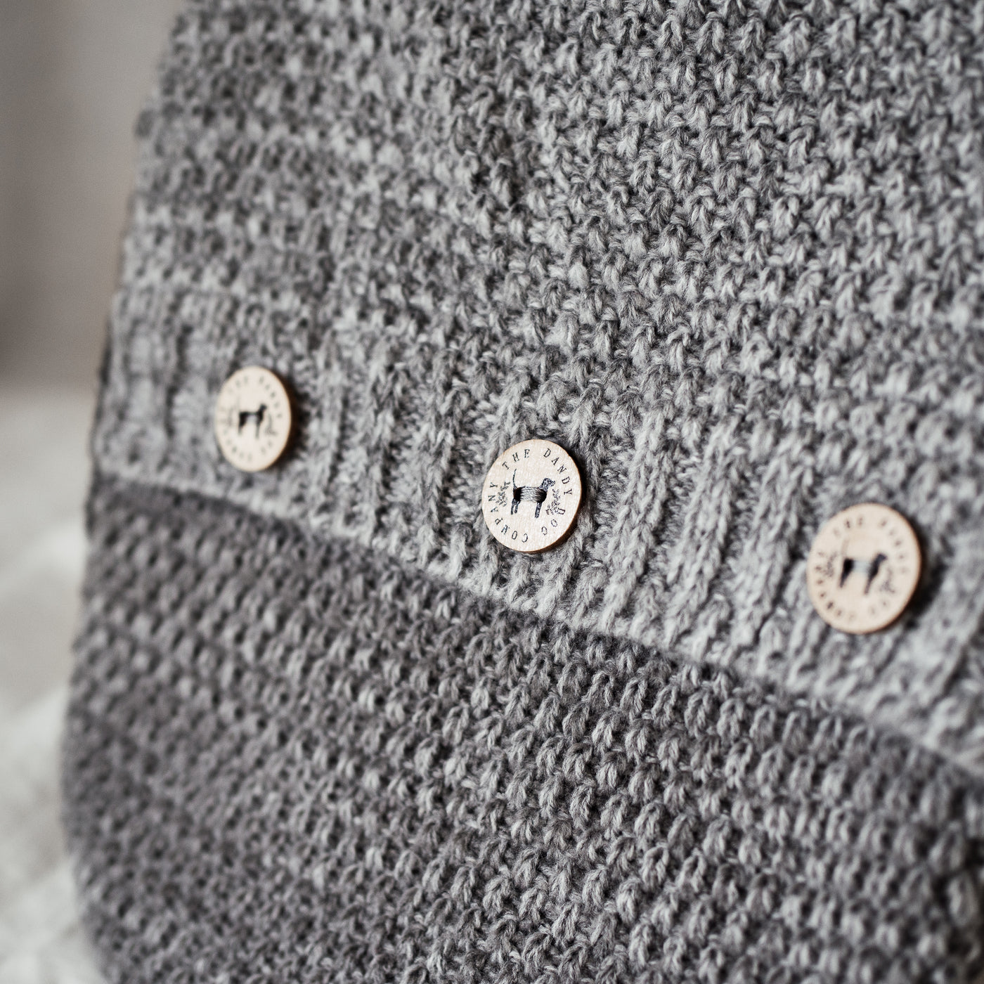 Hot Water Bottle with Ombre Knitted Cover