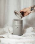 Hand made Pottery Treat Jars in Soft Chalk Glaze