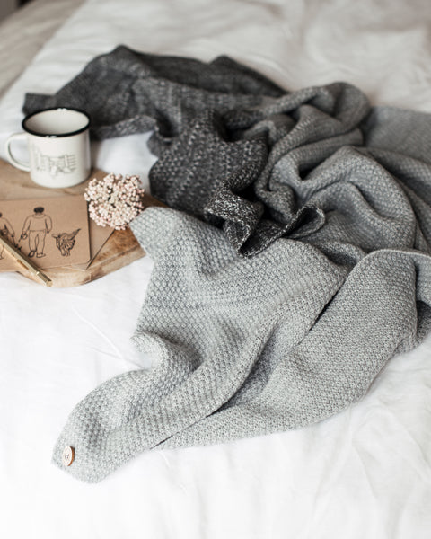 Ombre Knitted Blanket