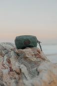Waxed cotton poo bag holder/dispenser
