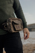 Waxed Cotton Waist Bag