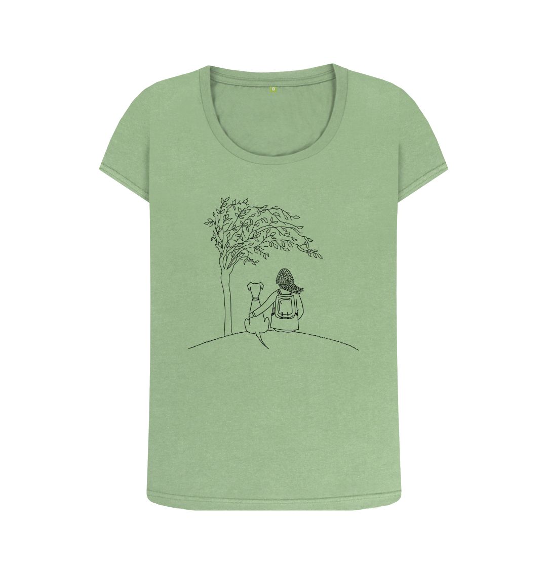 Sage Two's Company Scoop Neck T