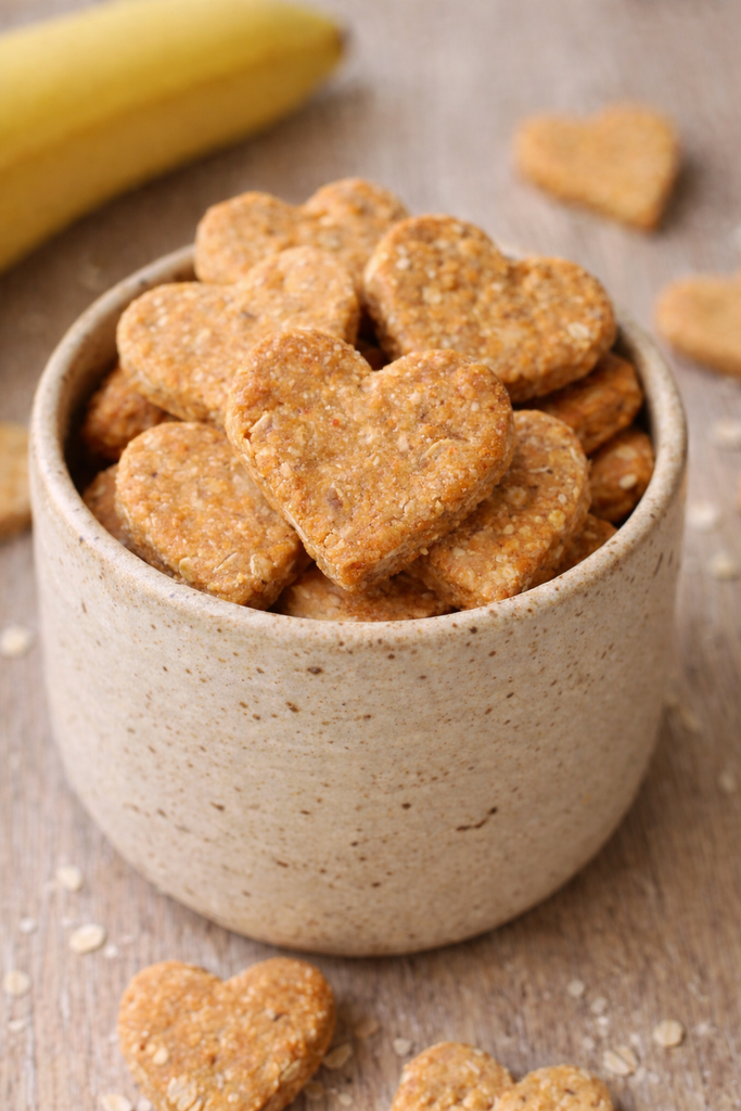 Oat and Banana Dog Biscuits