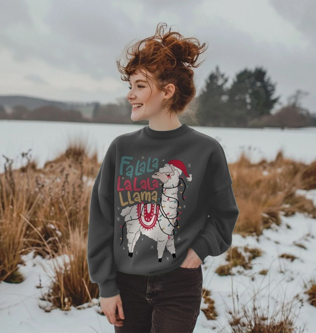 Llama christmas sweatshirt online