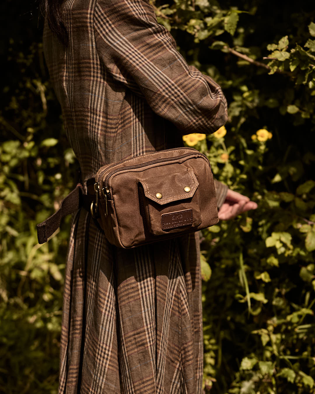Waxed Cotton Waist Bag (seconds)