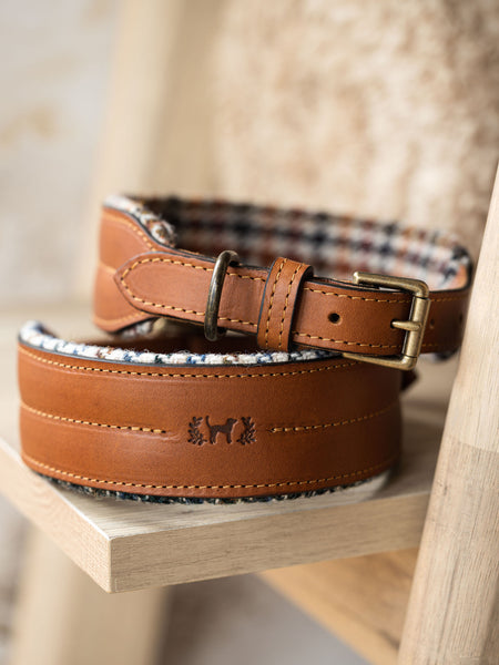 Field Collar in Vintage Harris Tweed (Wide fit)