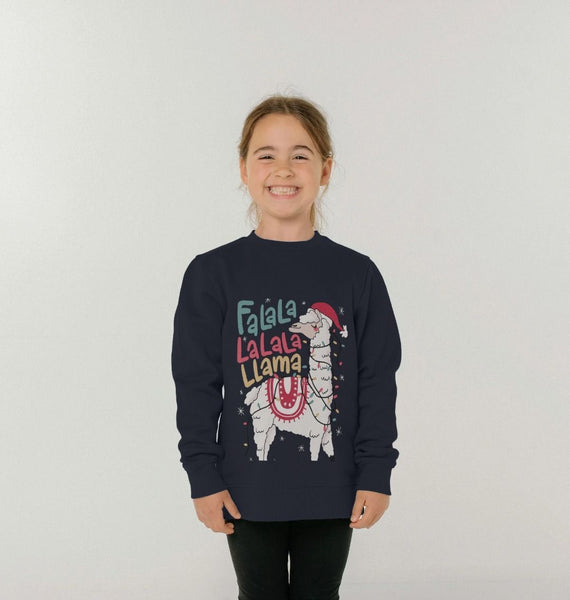 Kids Llama Christmas Jumper