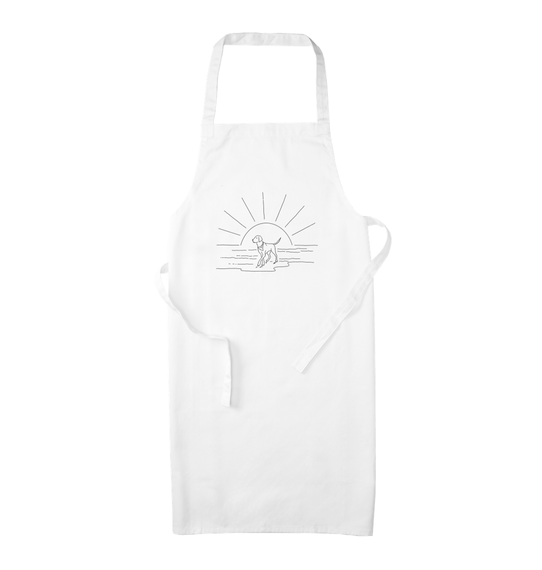White Sandy toes and salty nose Organic Cotton Apron