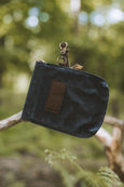 Waxed Cotton Snap Clip Treat Pouch