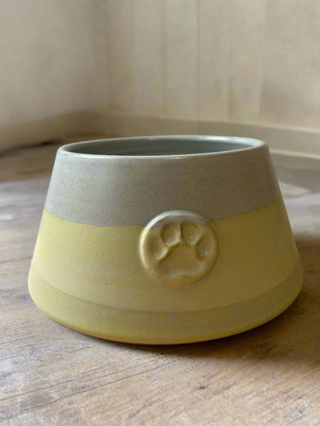 Handmade Pottery Spaniel Bowls in Saffron Glaze