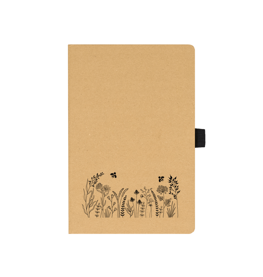 Kraft Wildflower meadow Kraft notebook