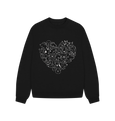 Black For the love of dogs, Oversized Jumper