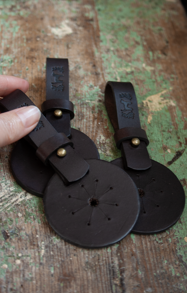 Leather Poo bag Carrier