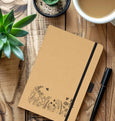 Wildflower meadow Kraft notebook