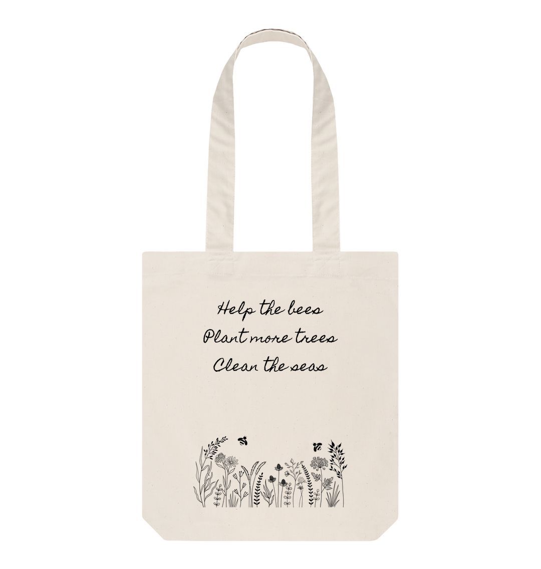 Natural Wildflower Meadow Tote Bag