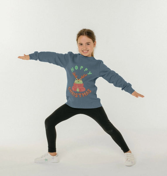 Hoppy Christmas Kids Sweater