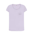 Violet Sandy Toes & Salty Nose Small Logo Scoop Neck Tee