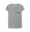 Athletic Grey Looking for Adventure Small Logo Scoop Neck Tee