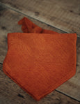 Burnt Orange Linen Neckerchief