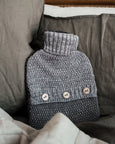 Hot Water Bottle with Ombre Knitted Cover