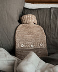Hot Water Bottle with Ombre Knitted Cover