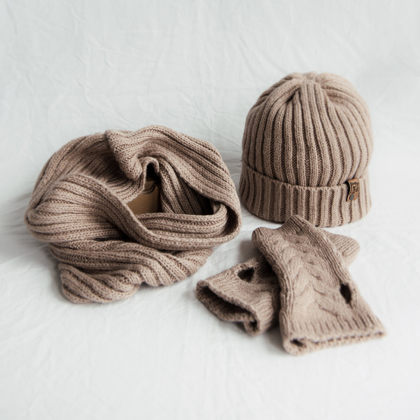 Hat, Snood and Hand Warmer Set