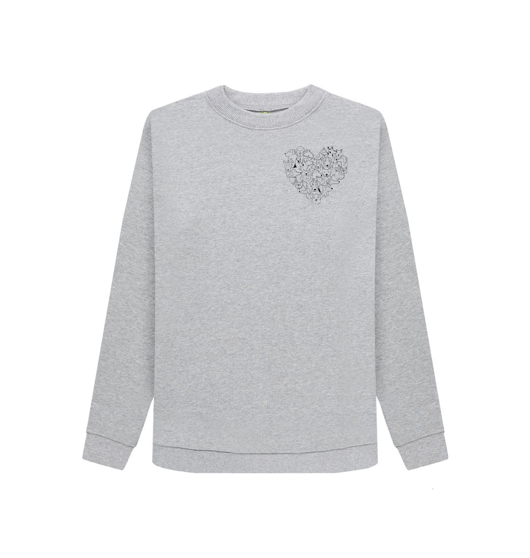 Light Heather 'For the love of Dogs' Sweatshirt