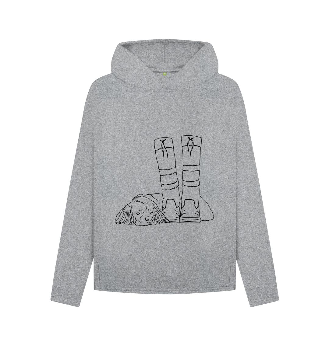 Athletic Grey 'Where ever I lay my head relaxed fit hoodie