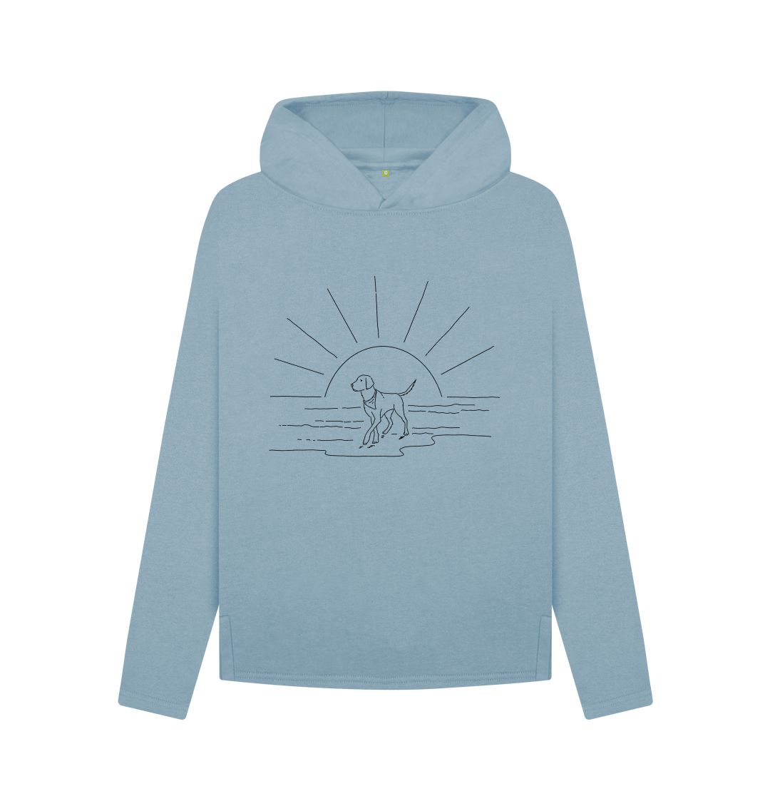 Stone Blue Sandy Toes & Salty Nose Relaxed Hoodie
