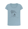 Stone Blue Two's Company Scoop Neck T