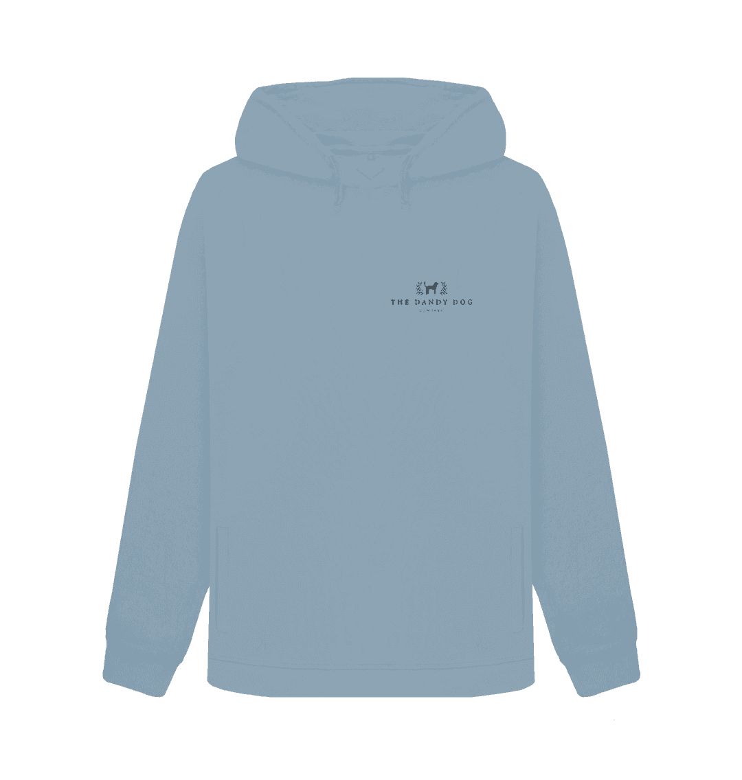 Stone Blue Pullover Hoody with Logo
