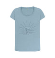 Stone Blue Sandy Toes & Salty Nose Scoop Neck Tee