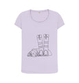 Violet 'Where ever I lay my head' Scoop Neck Tee