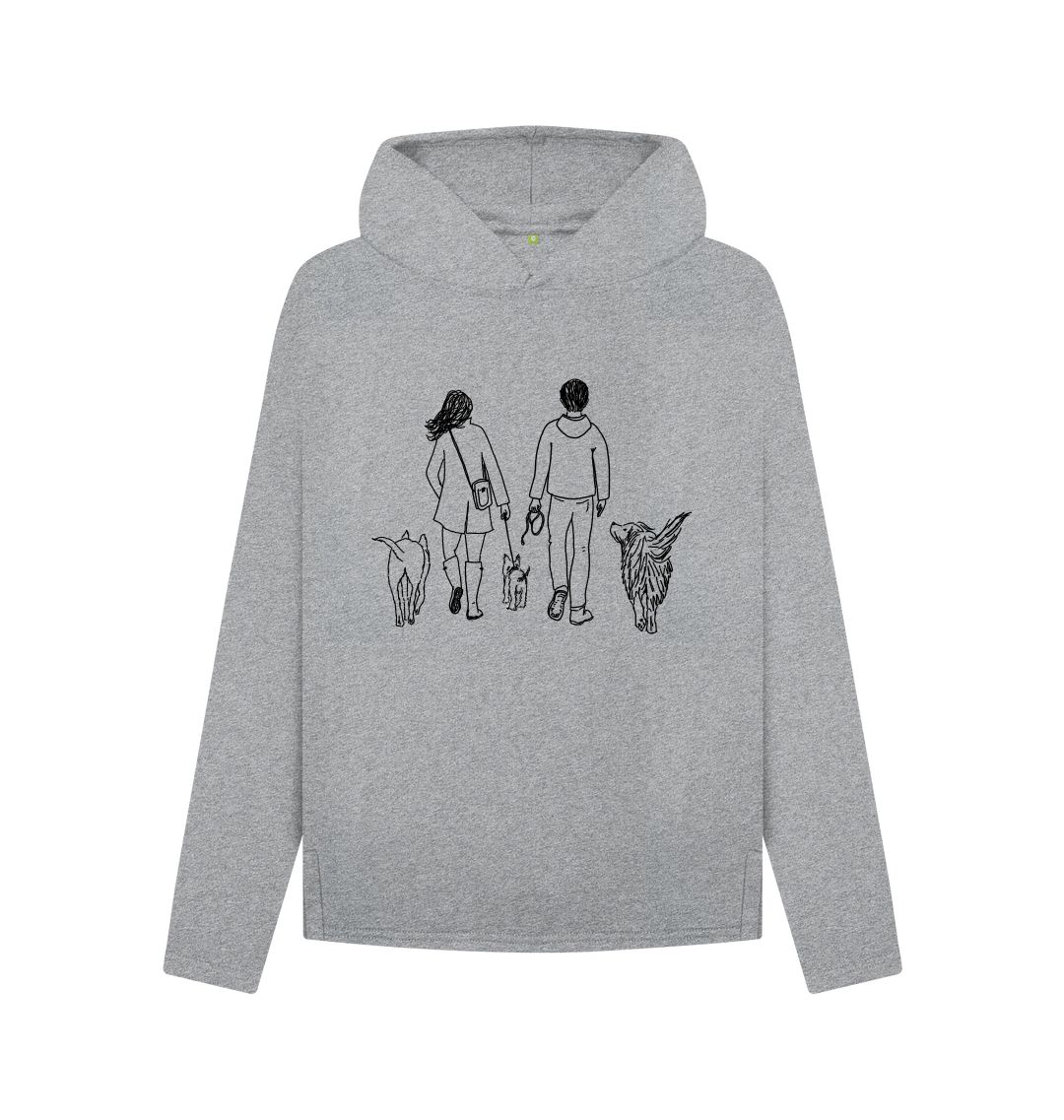 Athletic Grey Dandy Dogs relaxed fit Hoodie