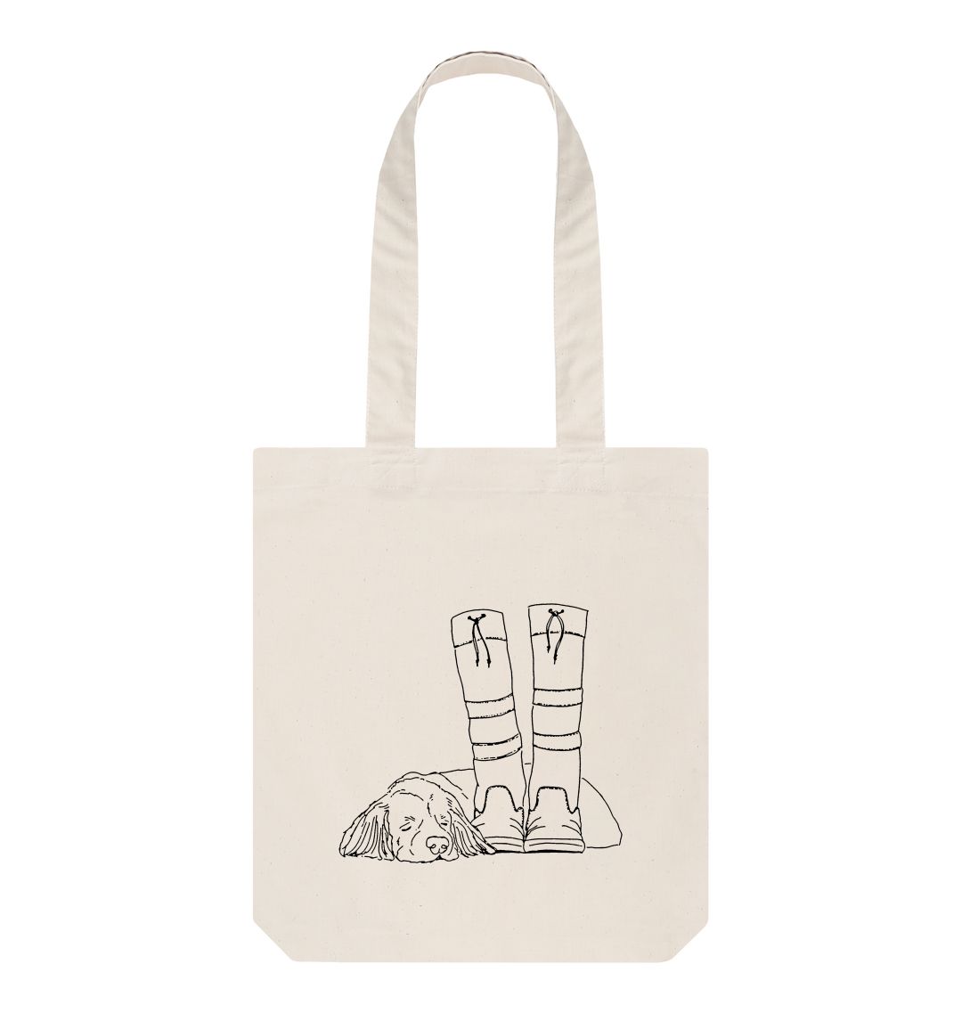 Natural 'Where ever I lay my head' tote