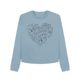 Stone Blue For the Love of Dogs Boxy Sweatshirt