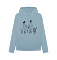 Stone Blue Dandy Dogs relaxed fit Hoodie
