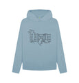 Stone Blue Looking for Adventure relaxed fit hoodie