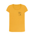 Mustard Two's Company Small Logo Scoop Neck T